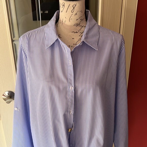 Cotton striped long shirt/blouse - Picture 3 of 4